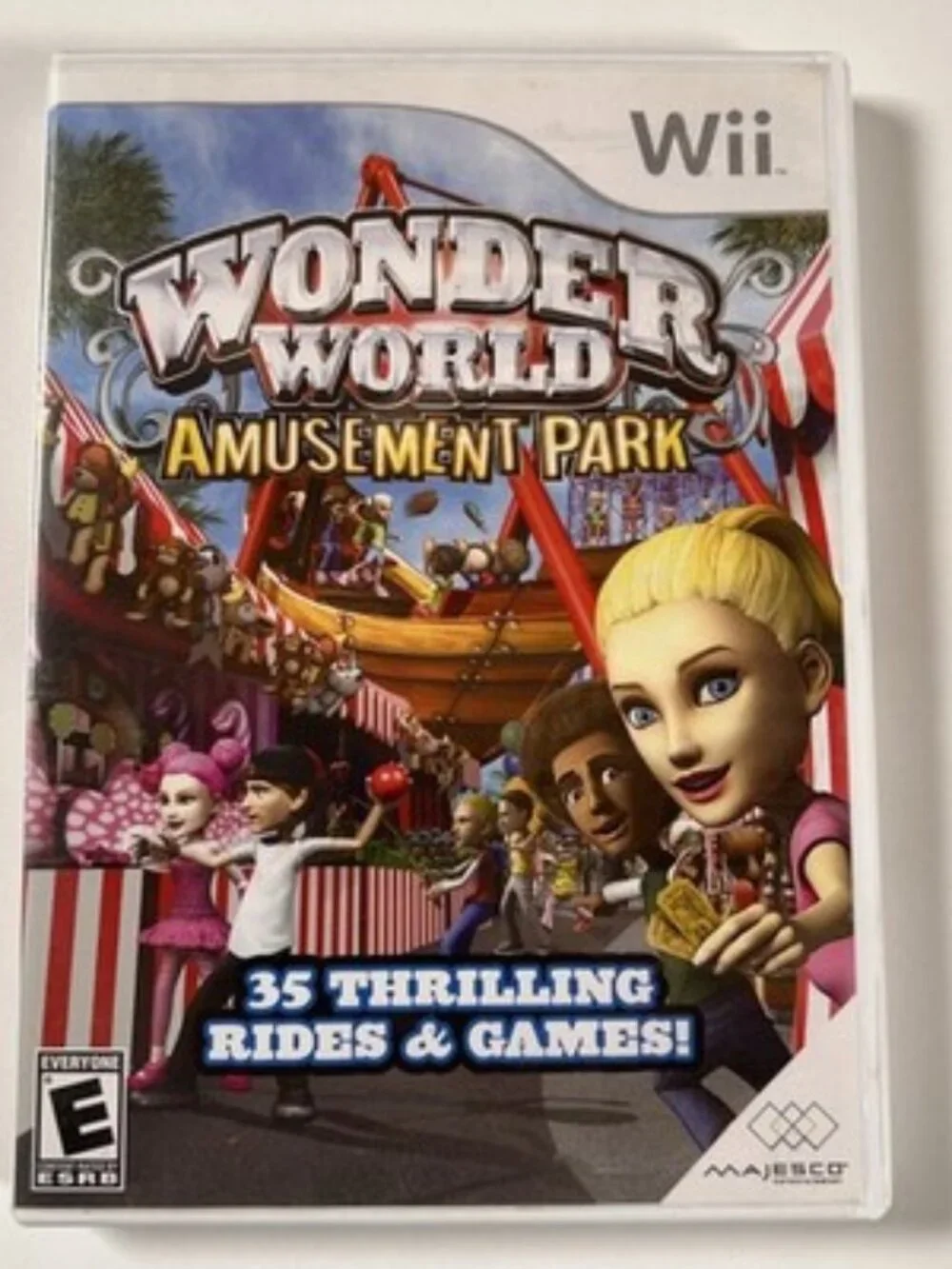 Wonder World Amusement Park Wii Complete in Box CIB TESTED